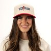 3D Puff Embroidered Yee Haw Cowgirl - Women's Canvas Trucker Hat - 2 of 3