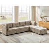 VANOMi Chenille Sectional Sofa with Ottoman - 2 of 4