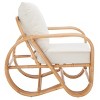 Beia Accent Chair W/ Cushion - ACH6521A - White/Natural - Safavieh - 4 of 4