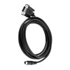 Unique Bargains 9.2 Feet D-SUB DB9 9 Pin Male to Mini DIN 8 Pin Male 28AWG Connector Cable Converter Black - 2 of 4