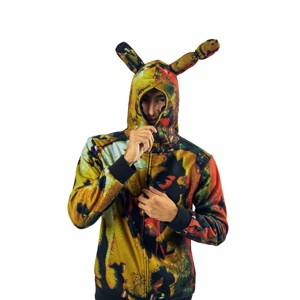 Five Nights At Freddy's Long Sleeve Men's Full-Zip Cosplay Hoodie - 1 of 4