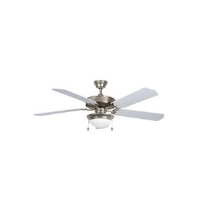 Concord Heritage Home 52" Satin Nickel LED Indoor Ceiling Fan With Light Kit 5-Blade - 1 of 4