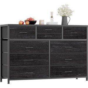 Jojoka 10 Drawer Dresser TV Stand with Non-Woven Organizer, Small TV/Media Stand with Metal Frame - 1 of 4