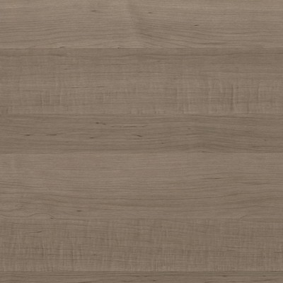 Ash Gray Transitional 60W Desk Hutch with Fluted Glass Door