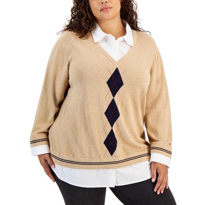 Tommy Hilfiger Womens Chili Pepper Pullover Sweater