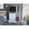 CAVINAS 4 Drawer Dresser with TV Stand,1 Cabinet and 1 Shelf,Modern Storage Dresser,Door Cabinet for Bedroon and Entryway - 4 of 4