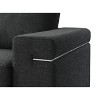 NicBex Woven Accent Chair,Upholstered Living Room Chairs with Removable Backrest and Steel Legs,Cozy Armchair,Accent Chairs for Living Room - 4 of 4