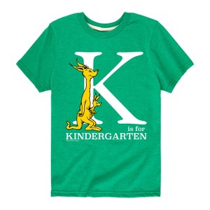 Boys' - Dr. Seuss - K Is For Kindergarten Kangaroo Short Sleeve Graphic T-Shirt - 1 of 4