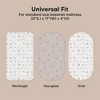 KeaBabies Organic Bassinet Sheet for Baby Girls, Boys, 2-Pack Soothe Bassinet Fitted Sheets, Bedside Bassinet Mattress Sheet - 3 of 4
