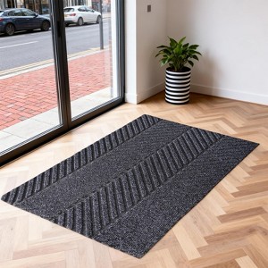 Front Door Mat 32" x 48" Commercial Industrial Rug Heavy Duty Outdoor Indoor Entryway Doormat Low Profile Welcome Entry Door Mat Non Slip Backing,Gray - 1 of 4