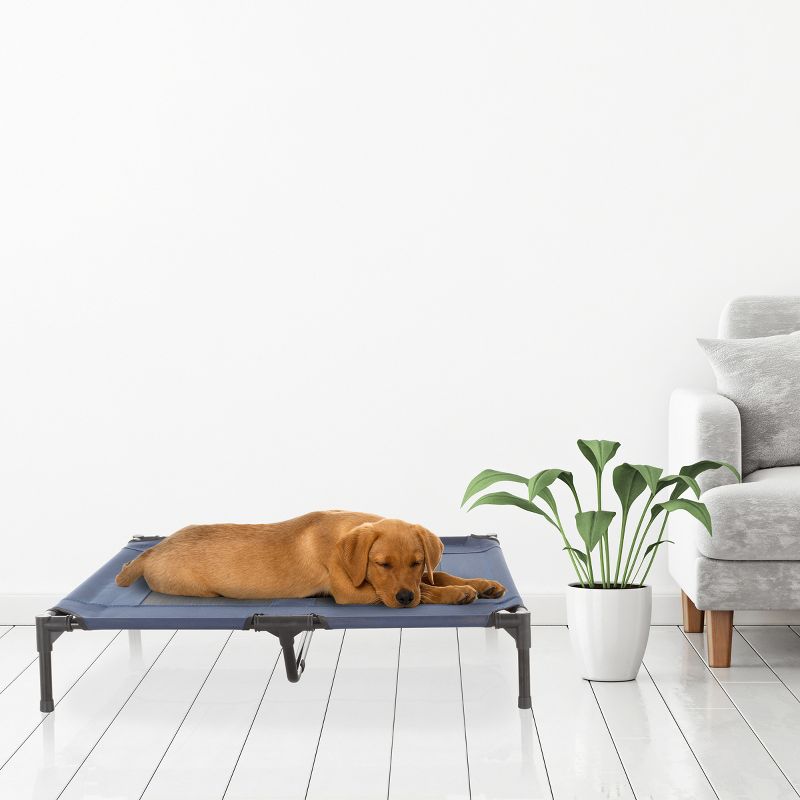 Pet Adobe Steel Frame Elevated Dog Bed - Navy, 3 of 7