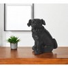 HomeRoots 6" Brown Metal Dog Tabletop Sculpture - 2 of 4