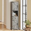 66" Tall Bathroom Storage Cabinet with Adjustable Shelves & 5-Tier Space - 3 of 4