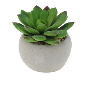 Unique Bargains Artificial Plants Plastic Green 2.95"x2.95"x2.76" 1Pc - 1 of 4