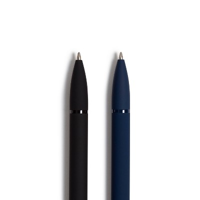 U Brands 4pk Ballpoint Pens Monterey Soft Touch 2 Black 2 Blue