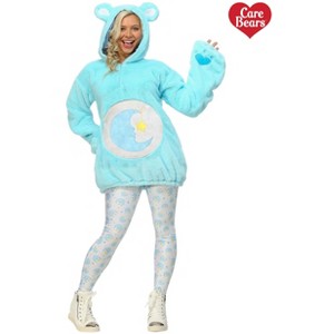 HalloweenCostumes.com Care Bears Plus Size Women's Deluxe Bedtime Bear Costume. - 1 of 2