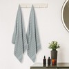 Unique Bargains Cotton Quick Dry Stripe Bath Towels 2 Pcs - 4 of 4