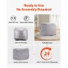 VEVOR Bean Bag Bed Chair, Convertible Chair from BeanBag to Lounge or Mattress, Bean Bag Chair Bed with Washable Cover for Adults, Grey(Full Size) - 3 of 4