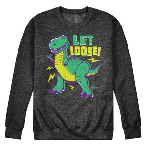 Men's - Toy Story - Rex Let Loose Graphic Fleece Sweatshirt - 1 of 4