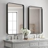 Wooakway Metal Bathroom/Vanity Mirror Decor Wall Mirror Modern Makeup Mirror Vertical/Horizontal Mounting - 3 of 4