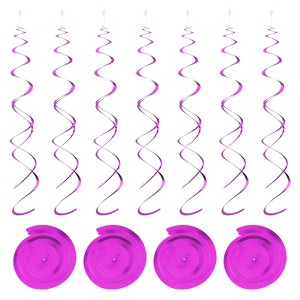 Unique Bargains Party PVC Hanging Swirls Double Strip Decorations 30 Pcs - 1 of 4