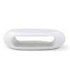 NicBex Oval Coffee Table, Sturdy Fiberglass, White, No Assembly Needed, for Living Room - 3 of 4