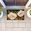 Stupell Industries Vintage Midnight Garden Blooms Printed Outdoor Door Mat, design by Nicole Tamarin, 18"x30" - 3 of 4