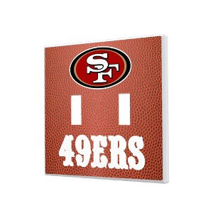 NFL NFC Teams Football Hidden-Screw Light Switch Plate for Double Toggle - 1 of 4