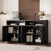 Bella Depot 60''W Storage Sideboard with Open Storage and Adjustable Shelves - 4 of 4
