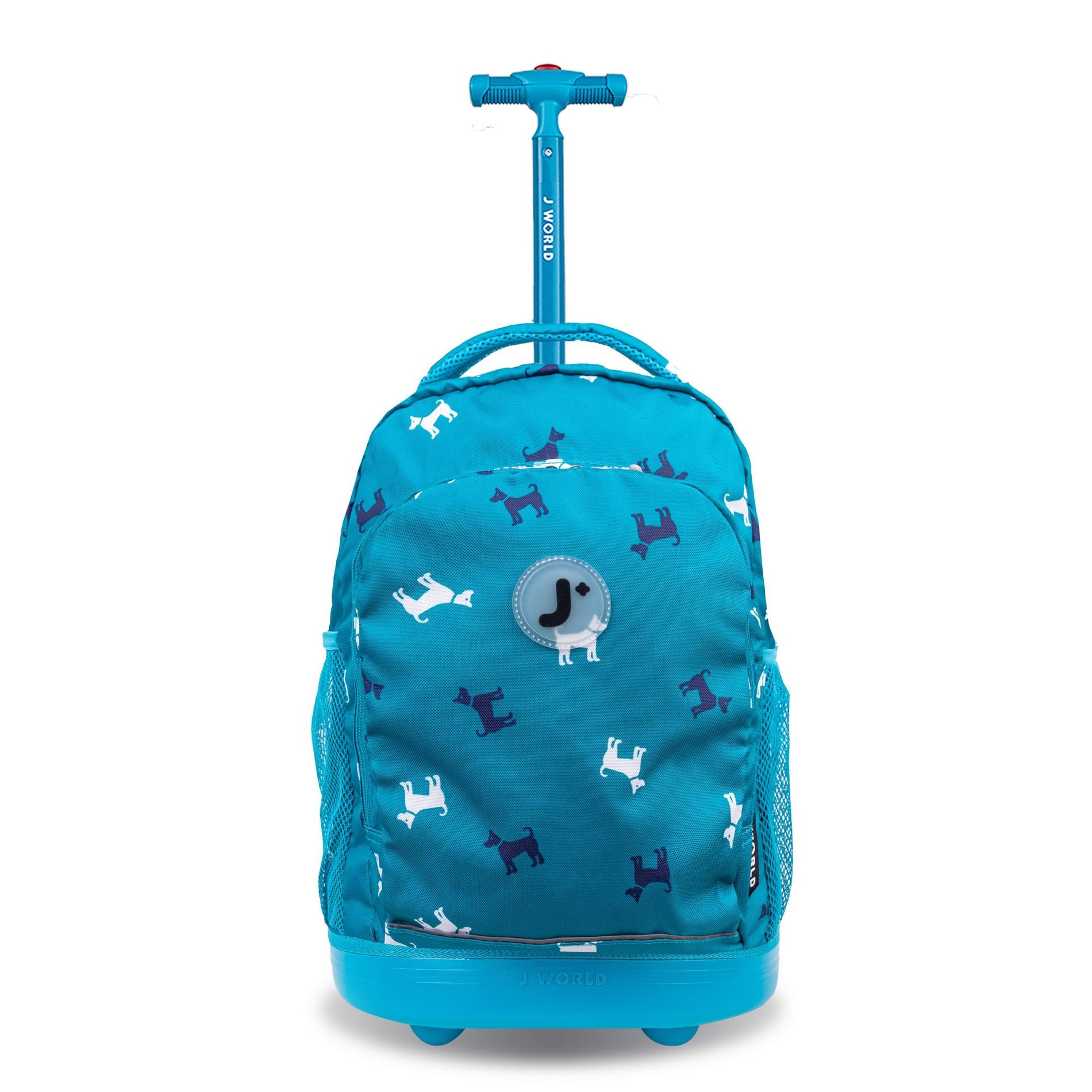 J World Sunny 17" Rolling Backpack - Blue Puppy