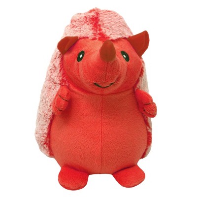 pink hedgehog dog toy