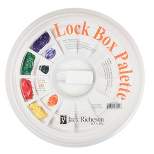 Jack Richeson Lock Box Palette System with Cover and 40 Paper Liners, White