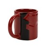 Deadpool Costume & Logo 16 Oz Red & Black Ceramic Mug - 4 of 4