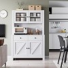 Kitchen Pantry Cabinet with Microwave Stand, Freestanding Hutch Cabinet with Buffet Storage, Tall Cabinet with Adjustable Shelves - 4 of 4