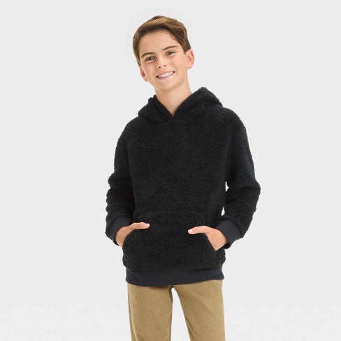 Boys' Teddy Bear Fleece Pullover Sweatshirt - Cat & Jack™ - image 1 of 3