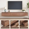 Etelifrank Modern Floating TV Stand With 3 Drawers - 3 of 4