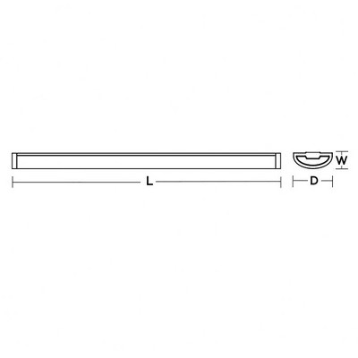 Pierce 24'' White Glass LED Linear Flush Mount