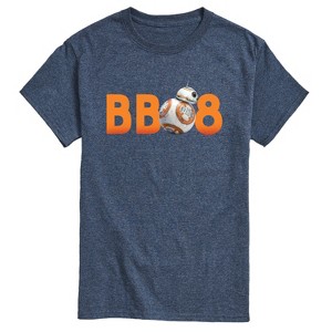 Men's Star Wars: The Force Awakens BB8 Short Sleeve Graphic T-Shirt - Heather Blue - Large - 1 of 4
