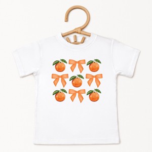 The Juniper Shop Coquette Oranges Chart Toddler Short Sleeve Tee - 4T - White - 1 of 4