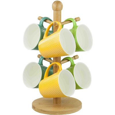 Home Basics Bamboo Mug Tree