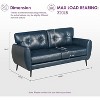 TYBOATLE 61" Faux Leather Loveseat Sofa, Mid-Century Modern Tufted Couch for Small Spaces, Comfy 2-Seater for Living Room, Bedroom, Office - 3 of 4