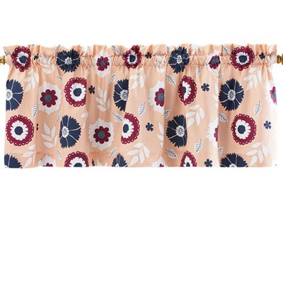 The Lakeside Collection Modern Floral Bath Collection - Valance