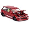 Honda Civic (EF) "Kaido Works V2" Red Metallic with Graphics "Kaido House" Special 1/64 Diecast Model Car by Mini GT - 2 of 4