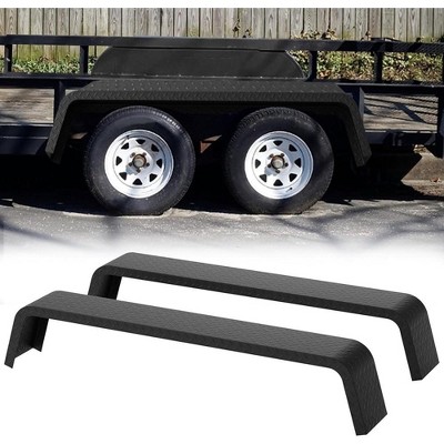 2 Pack Trailer Fenders Fit 13"-15" Tires, Trailer Fenders 72-7/8"x10-1/4"x13", 14 Gauge Double Axle Trailer Fenders for Trailer