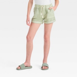 Girls' Pull-On Woven Shorts - Cat & Jack™ - 1 of 3