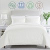 Duvet Cover Set 100% Cotton Sateen - Button Closure, Corner Ties by California Design Den - 4 of 4