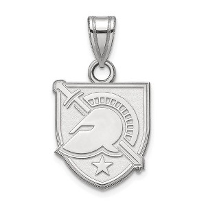 Black Bow Jewelry 14k White Gold U.S. Military Academy Black Knights NCAA Small Pendant - 1 of 3