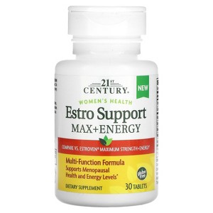 21st Century Women's Health, Estro Support Max + Energy, 30 Tablets - 1 of 4