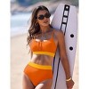 AI'MAGE Bikini Sets for Women High Waisted 2025 Two Piece Swimsuits Sporty Color Block Bathing Suit S-XXL - 2 of 3