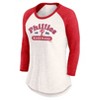 MLB Philadelphia Phillies Women's 3 Qtr Fashion T-Shirt - 2 of 3